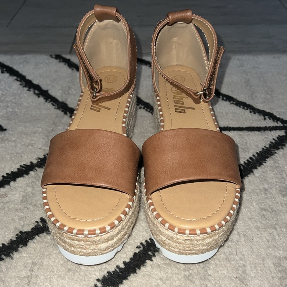 Brown Platform Sandal - image 3